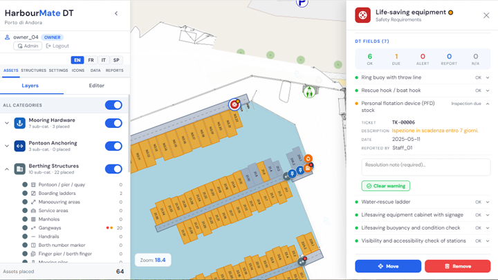 Fase 3 — Experience layer + territorio